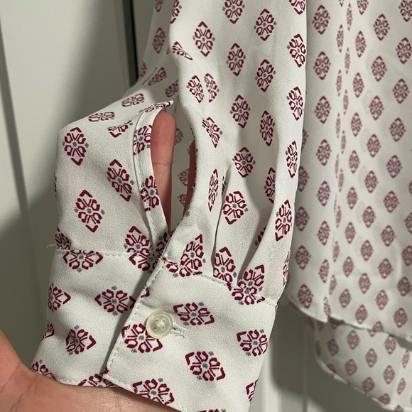 LOFT White blouse with print - Picture 4 of 4